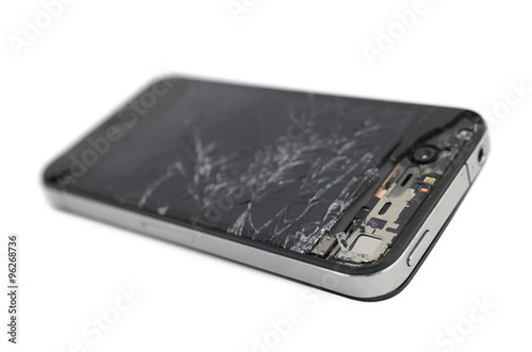 Obraz broken mobile smartphone