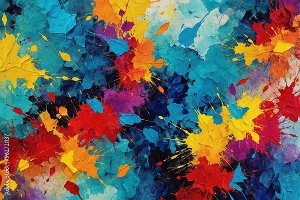 Fototapeta Colorful abstract backgrounds, art, textures in paint