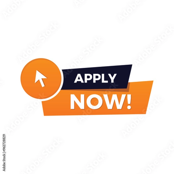 Fototapeta vector apply now sticker button badges design
