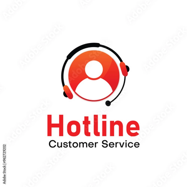 Fototapeta vector Support service hotline  Setting Up and Managing
