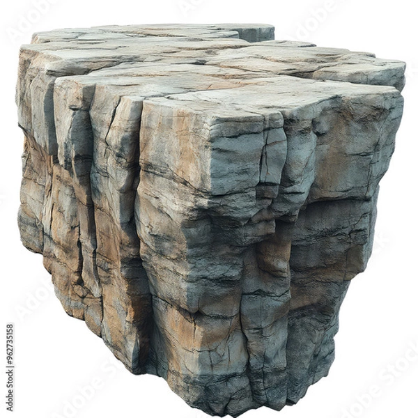 Obraz Realistic rock formation suitable for natural scenery, landscaping, or outdoor adventure themes.