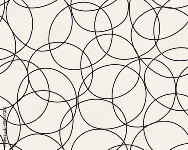 Obraz 線画風シームレスなパターンの背景（サンド＆ブラック）