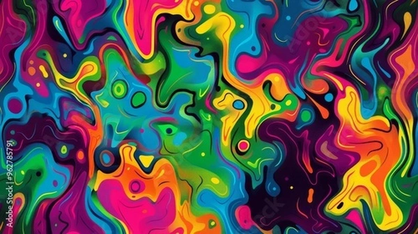 Fototapeta カラフルなマーブル模様