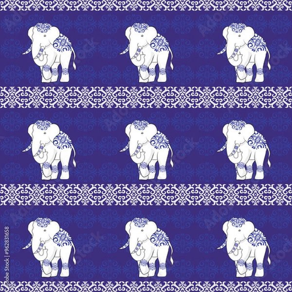 Obraz seamless pattern with elements