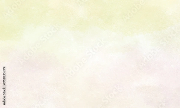 Fototapeta 水彩の和紙風テクスチャー背景　ベージュ黄緑