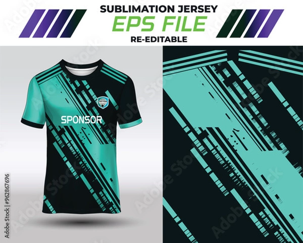 Obraz Jersey or T-shirt Design For Sublimation Print