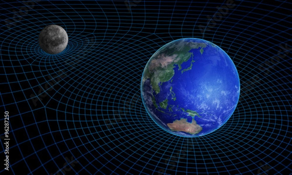 Fototapeta Space-time continuum curvature