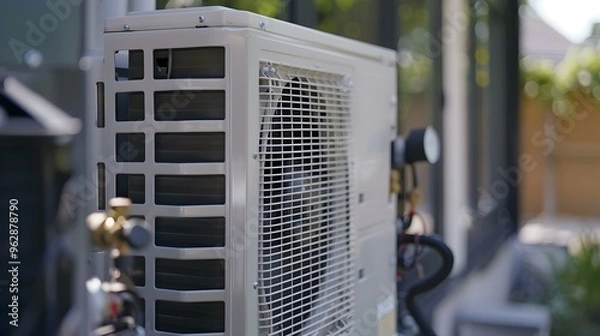 Fototapeta Close-up of an Outdoor Air Conditioner Unit