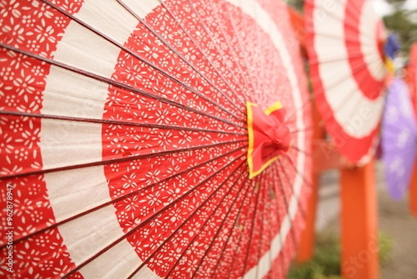 Fototapeta 傘 赤