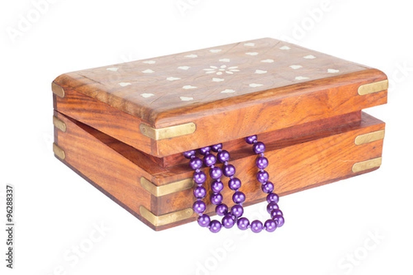 Fototapeta Шкатулка с бусами
