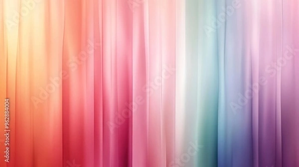 Fototapeta A stylized abstract wallpaper with a spectrum of colors ranging from pink to purple, orange,