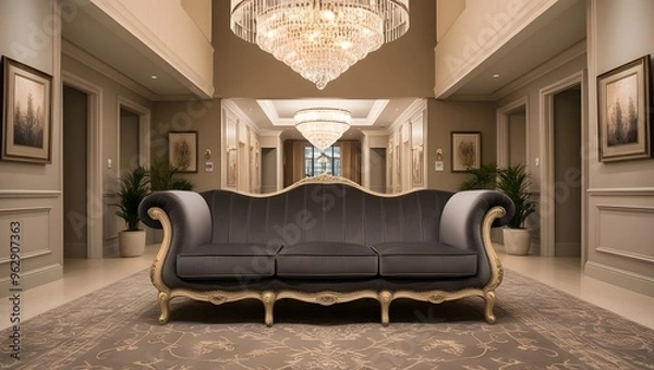 Obraz modern luxury hall with sofa
