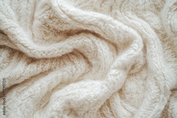 Fototapeta A soft and cozy background with a baby blanket, perfect for baby product advertisements