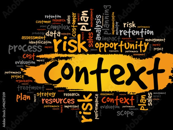 Fototapeta Context word cloud, business concept