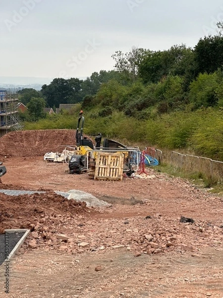 Obraz Construction materials on a building site