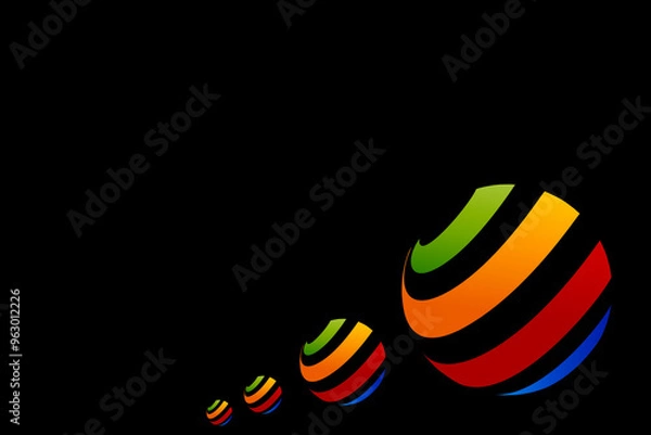 Fototapeta background with circles