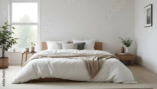 Obraz Photo interior modern design room 3d illustration