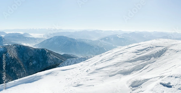 Obraz european snowy mountains
