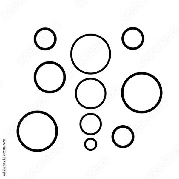 Obraz abstract background with circles