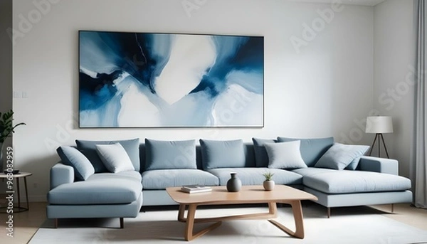 Obraz Photo interior modern design room 3d illustration