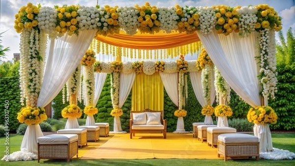 Obraz indian wedding mandap decorator