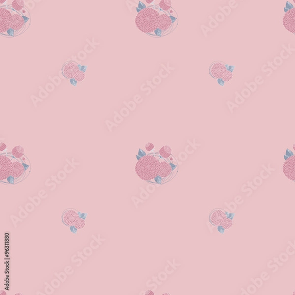 Fototapeta Seamless texture with asters