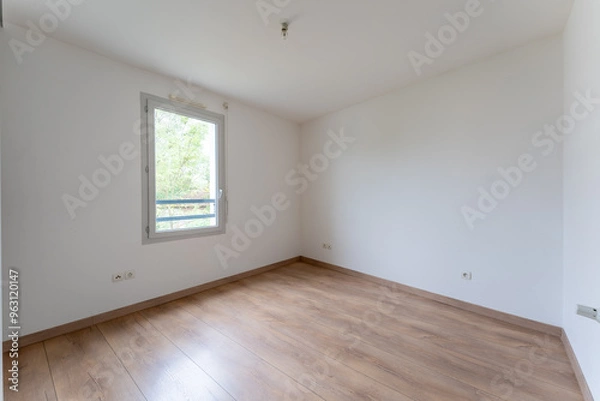 Obraz Empty and unfurnished brand new apartment