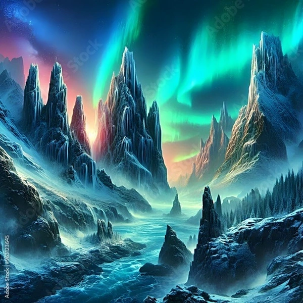 Fototapeta landscape with space