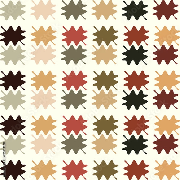 Fototapeta Abstract seamless pattern of colored blots