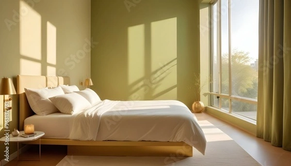 Fototapeta Photo interior modern design room 3d illustration