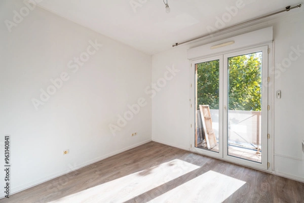 Obraz Empty and unfurnished brand new apartment