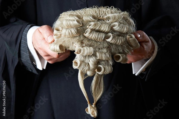 Obraz Barrister Holding Wig