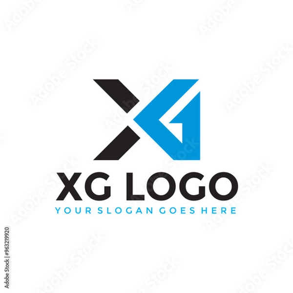 Obraz XG Letter monogram logo vector image