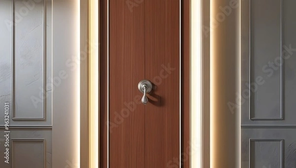 Obraz door with handle