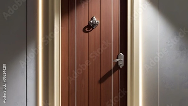 Obraz door handle and lock