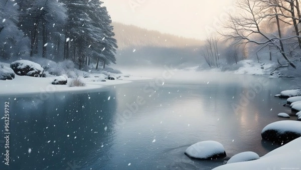 Obraz winter in the forest