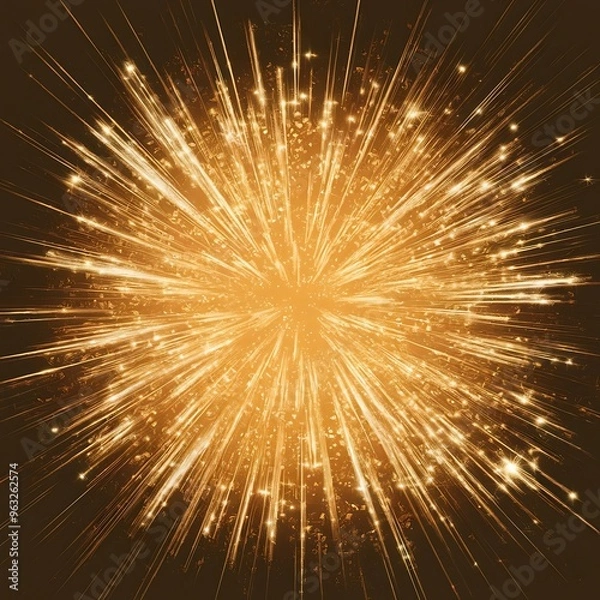 Fototapeta Golden festive background, abstract sparkle background