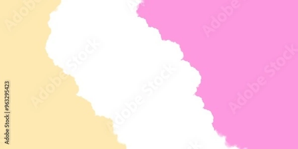 Fototapeta Abstract background with soft pastel colors in yellow, pink, and white, perfect for feminine and cheerful designs. 