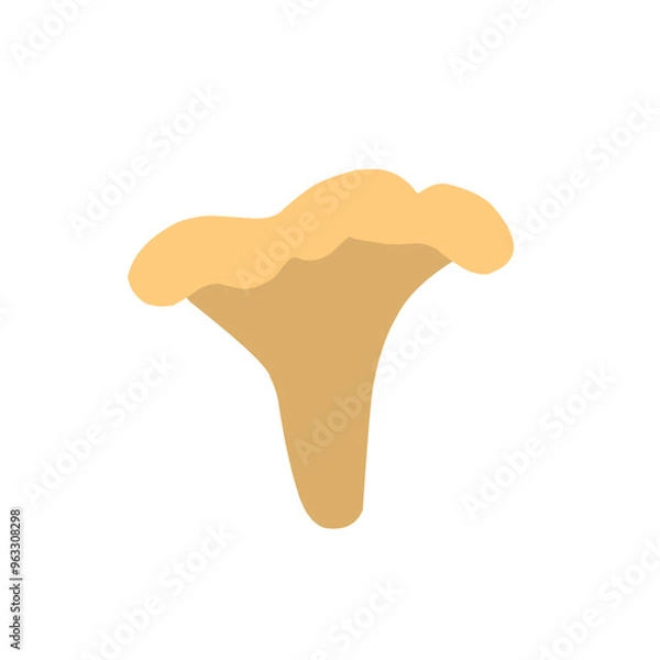Fototapeta Mushrooms vector flat illustration