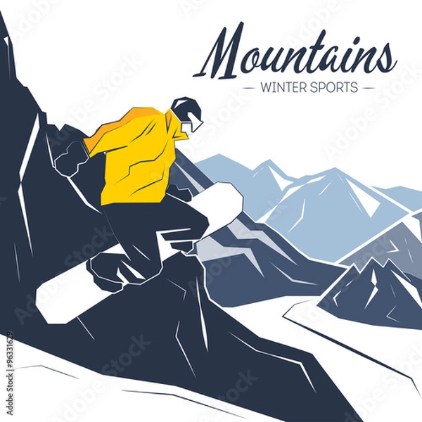 Fototapeta Extreme witer sport