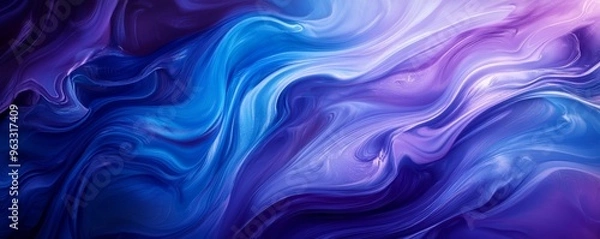 Fototapeta Abstract background forming colorful swirls of liquid paint