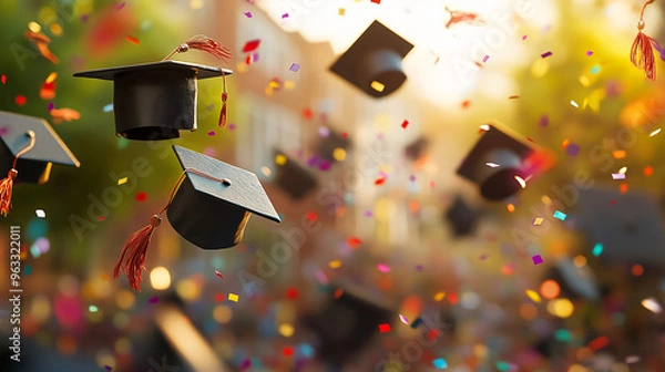 Obraz Graduation Celebration Confetti