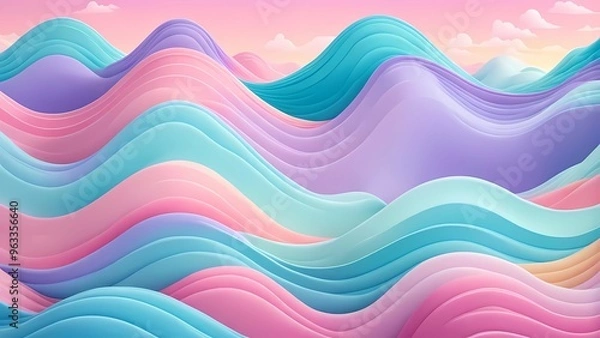 Fototapeta The wave patterns can be likened to mini galaxies, with the colors representing various planets.ai