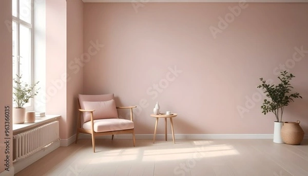 Obraz Photo interior modern design room 3d illustration