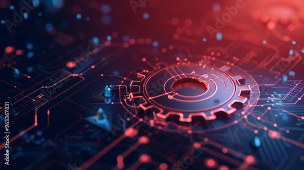 Fototapeta hardware, software abstract background