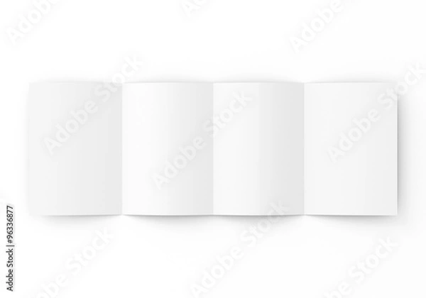 Obraz Din A5 gefalten Broschüre weiß Vorlage