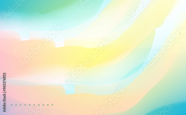 Fototapeta abstract soft wave pastel color background