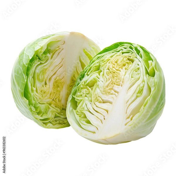 Fototapeta cabbage isolated on white background