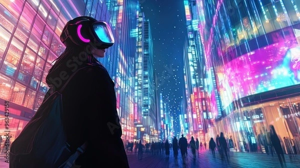 Fototapeta The Power of AI and Human Synergy: Images highlighting collaboration between artificial intelligence and human ingenuity