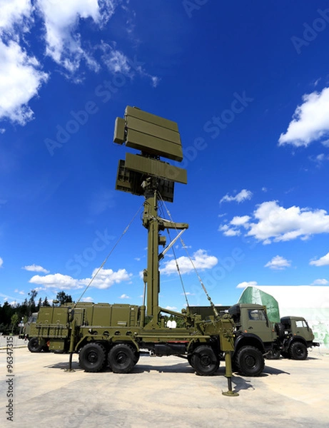 Obraz Mobile radar station or airspace control